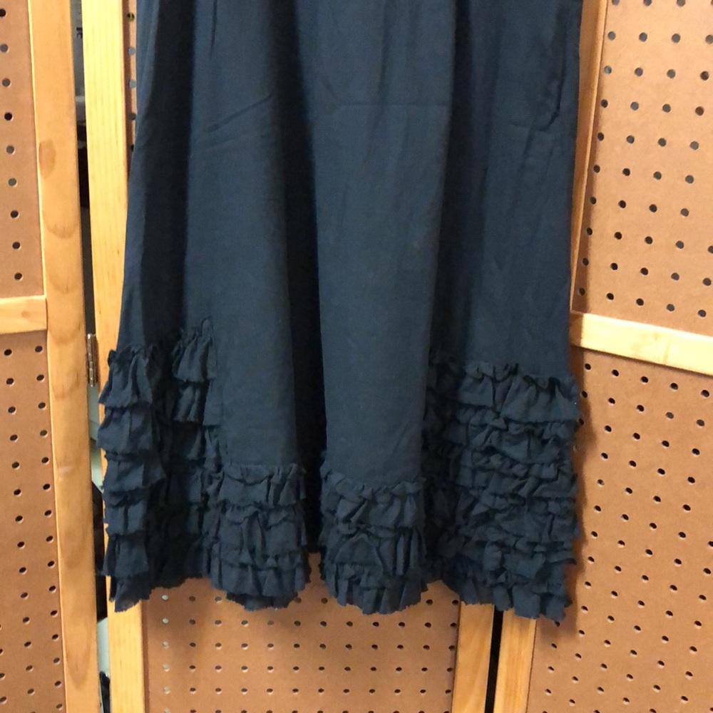 Free People Black Dress with Floral Accents - Picture 10 of 12